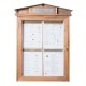 PORTE MENU LED GAMME RUSTIC EN BOIS COLORIS ACAJOU FIXATION MURALE