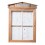 PORTE MENU LED GAMME RUSTIC EN BOIS COLORIS ACAJOU FIXATION MURALE