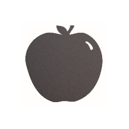 Ardoise noire pour restaurants - Silhouette murale POMME