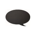 Ardoise noire pour restaurants - Silhouette murale BULLE