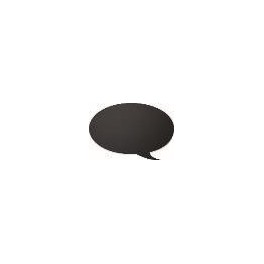 Ardoise noire pour restaurants - Silhouette murale BULLE