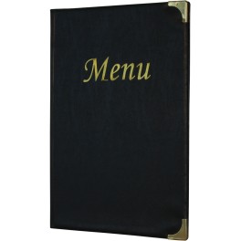 Protège-menus classique noir