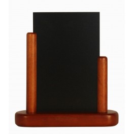 Porte-menu de table cadre bois coloris acajou