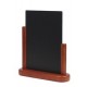 Porte-menu de table cadre bois coloris acajou