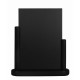 Porte-menu de table cadre bois coloris noir
