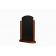 Porte-menu de table cadre bois arrondi coloris wenge