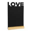 Ardoise noire - Silhouette de table LOVE