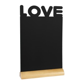 Ardoise noire - Silhouette de table LOVE