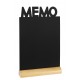Ardoise noire - Silhouette de table MEMO