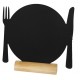 Ardoise noire - Silhouette de table ASSIETTE