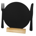 Ardoise noire - Silhouette de table ASSIETTE