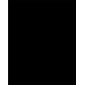 Ardoise noire pour restaurants - Silhouette murale RECTANGLE