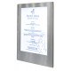 Carte Menu LED Coloris argent