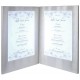 Carte Menu LED Coloris argent