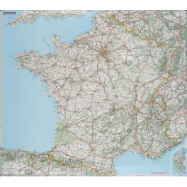 Carte de France routière - Souple